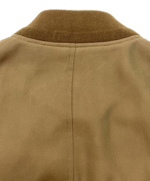 MAISON SPECIAL（メゾンスペシャル）MAISON SPECIAL (メゾンスペシャル) Lyocell Twill Chambray Prime-Over MA-1 Bomber Jacket カーキ サイズ:Sの古着・服飾アイテム