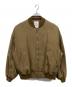 MAISON SPECIAL（メゾンスペシャル）の古着「Lyocell Twill Chambray Prime-Over MA-1 Bomber Jacket」｜カーキ