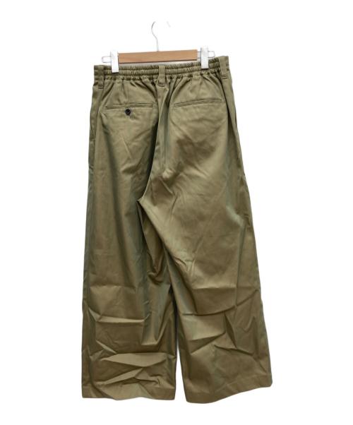 MAISON SPECIAL（メゾンスペシャル）MAISON SPECIAL (メゾンスペシャル) 120/2/2 Suvin Cotton Gabardine Prime-Wide Two Tucks Pants ベージュ サイズ:2の古着・服飾アイテム