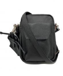 MAISON SPECIAL（メゾンスペシャル）の古着「Leather Mini Pouch With Drawstring Charm」｜ブラック