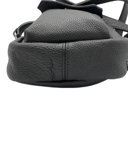 MAISON SPECIAL（メゾンスペシャル）MAISON SPECIAL (メゾンスペシャル) Leather Mini Pouch With Drawstring Charm ブラックの古着・服飾アイテム