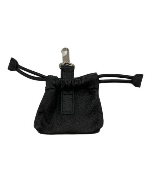 MAISON SPECIAL（メゾンスペシャル）MAISON SPECIAL (メゾンスペシャル) Leather Mini Pouch With Drawstring Charm ブラックの古着・服飾アイテム