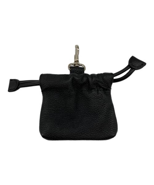 MAISON SPECIAL（メゾンスペシャル）MAISON SPECIAL (メゾンスペシャル) Leather Mini Pouch With Drawstring Charm ブラックの古着・服飾アイテム