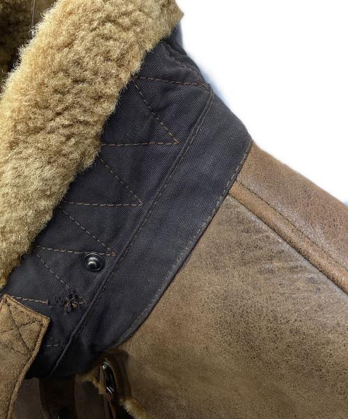USED（ユーズド）USED (ユーズド) ムートンジャケット ブラウン サイズ:XXLの古着・服飾アイテム
