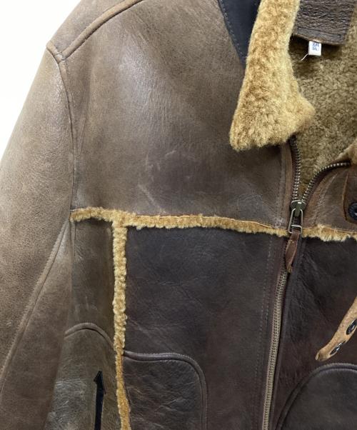 USED（ユーズド）USED (ユーズド) ムートンジャケット ブラウン サイズ:XXLの古着・服飾アイテム