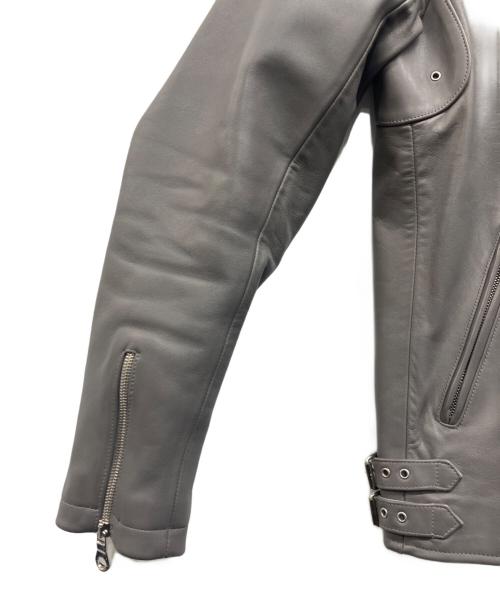 Cinquanta（チンクワンタ）Cinquanta (チンクワンタ) セミダブルライダースジャケット グレー サイズ:48の古着・服飾アイテム