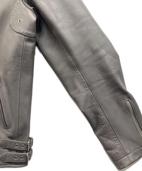 Cinquanta（チンクワンタ）Cinquanta (チンクワンタ) セミダブルライダースジャケット グレー サイズ:48の古着・服飾アイテム