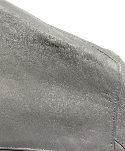 Cinquanta（チンクワンタ）Cinquanta (チンクワンタ) セミダブルライダースジャケット グレー サイズ:48の古着・服飾アイテム