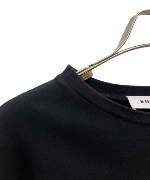 ENFOLD（エンフォルド）ENFOLD (エンフォルド) SHIRT LAYERED LONG-SLEEVES T-SHIRT/レイヤードロングスリーブTシャツ ブラック サイズ:38の古着・服飾アイテム