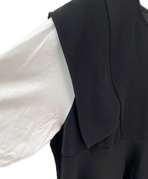 ENFOLD（エンフォルド）ENFOLD (エンフォルド) SLEEVE-LAYERED PULLOVER ブラック サイズ:38の古着・服飾アイテム