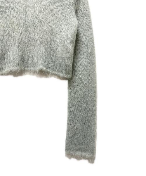 Saint Laurent Paris（サンローランパリ）Saint Laurent Paris (サンローランパリ) モヘア混クロップドニット グレー サイズ:Sの古着・服飾アイテム