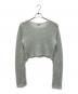 Saint Laurent Paris (サンローランパリ) モヘア混クロップドニット グレー サイズ:S：20000円