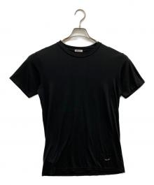 MIU MIU（ミュウミュウ）の古着「ロゴTシャツ」｜ブラック