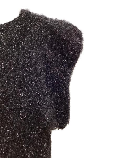 Saint Laurent Paris（サンローランパリ）Saint Laurent Paris (サンローランパリ) グリッターパワーショルダーニット ブラック サイズ:Ｓの古着・服飾アイテム
