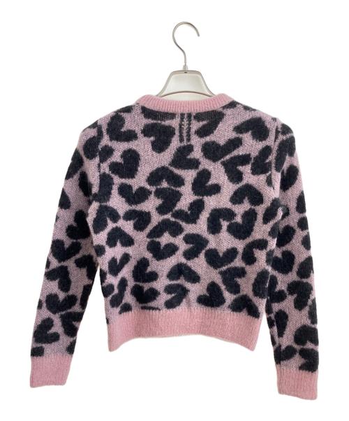 Saint Laurent Paris（サンローランパリ）Saint Laurent Paris (サンローランパリ) ハート柄モヘヤ混ニット ピンク サイズ:Ｍの古着・服飾アイテム