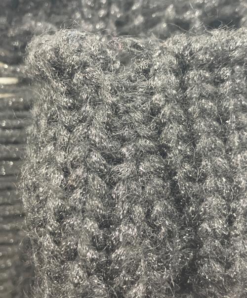 Saint Laurent Paris（サンローランパリ）Saint Laurent Paris (サンローランパリ) モヘヤ混ダメージニット ブラック サイズ:XSの古着・服飾アイテム