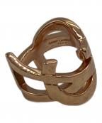 Saint Laurent Parisサンローランパリ）の古着「YSLロゴモノグラムリング」｜ピンクゴールド