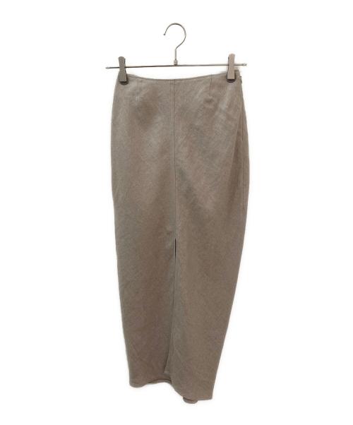 MUSE de Deuxieme Classe（ミューズ ドゥーズィエム クラス）MUSE de Deuxieme Classe (ミューズ ドゥーズィエム クラス) OGLINEN タイトスカート ベージュ サイズ:34の古着・服飾アイテム