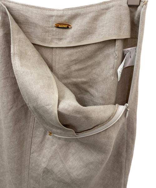 MUSE de Deuxieme Classe（ミューズ ドゥーズィエム クラス）MUSE de Deuxieme Classe (ミューズ ドゥーズィエム クラス) OGLINEN タイトスカート ベージュ サイズ:34の古着・服飾アイテム