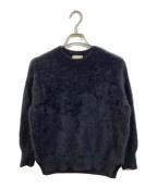 UNITED ARROWSユナイテッドアローズ）の古着「フォックスカシミヤクルーネックニット」｜ブラック