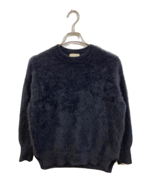 UNITED ARROWS（ユナイテッドアローズ）UNITED ARROWS (ユナイテッドアローズ) フォックスカシミヤクルーネックニット ブラック サイズ:FREEの古着・服飾アイテム