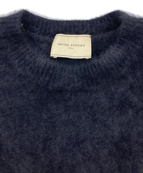 UNITED ARROWS（ユナイテッドアローズ）UNITED ARROWS (ユナイテッドアローズ) フォックスカシミヤクルーネックニット ブラック サイズ:FREEの古着・服飾アイテム