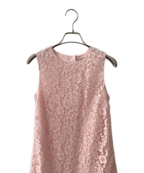 DOLCE & GABBANA（ドルチェ＆ガッバーナ）DOLCE & GABBANA (ドルチェ＆ガッバーナ) レースワンピース ピンク サイズ:11/12の古着・服飾アイテム