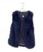 Ron Hermanロンハーマン）の古着「Fur Vest」｜ネイビー