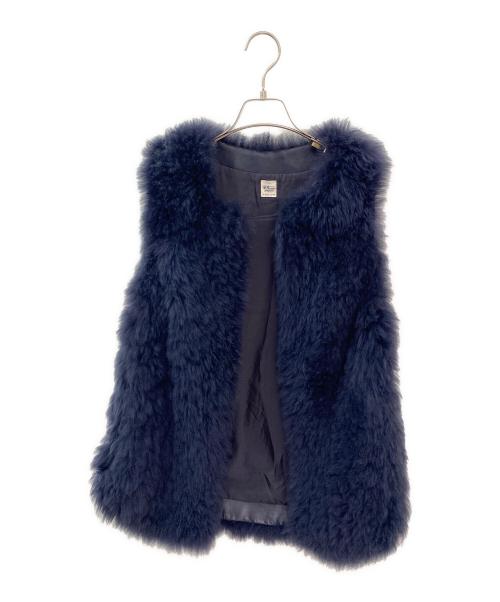 Ron Herman（ロンハーマン）Ron Herman (ロンハーマン) Fur Vest ネイビー サイズ:XSの古着・服飾アイテム