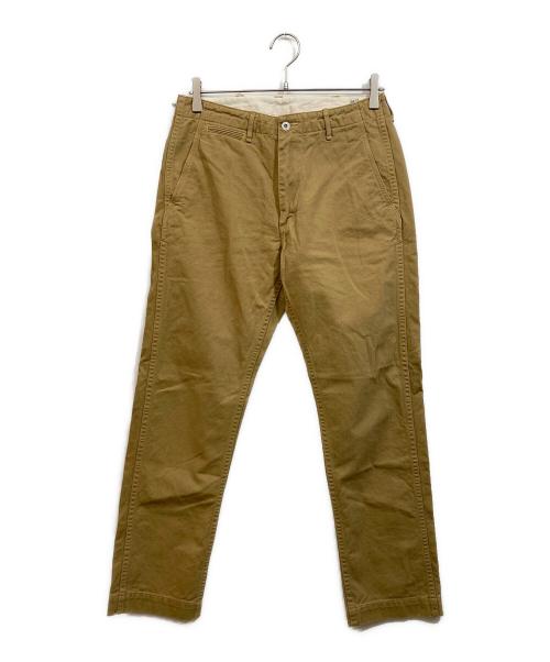 orSlow（オアスロウ）orSlow (オアスロウ) スリムフィット アーミートラウザーズ チノパン ベージュ サイズ:SIZE Sの古着・服飾アイテム