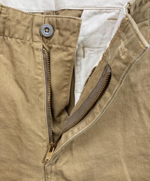 orSlow（オアスロウ）orSlow (オアスロウ) スリムフィット アーミートラウザーズ チノパン ベージュ サイズ:SIZE Sの古着・服飾アイテム