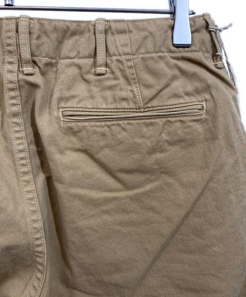 orSlow（オアスロウ）orSlow (オアスロウ) スリムフィット アーミートラウザーズ チノパン ベージュ サイズ:SIZE Sの古着・服飾アイテム