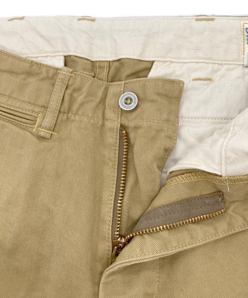 orSlow（オアスロウ）orSlow (オアスロウ) スリムフィット アーミートラウザーズ チノパン ベージュ サイズ:Sの古着・服飾アイテム