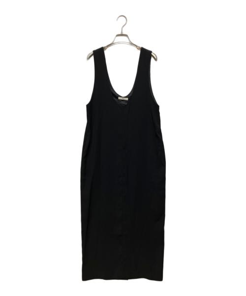 anuke（アンヌーク）anuke (アンヌーク) TWILL Uneck Onepiece ブラック サイズ:38の古着・服飾アイテム