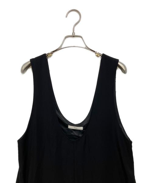 anuke（アンヌーク）anuke (アンヌーク) TWILL Uneck Onepiece ブラック サイズ:38の古着・服飾アイテム