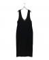 anuke（アンヌーク）の古着「TWILL Uneck Onepiece」｜ブラック