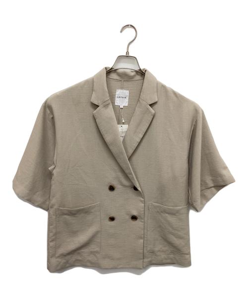 LEPSIM（レプシム）LEPSIM (レプシム) ルーズWブレスト5分袖 ジャケット ベージュ サイズ:F 未使用品の古着・服飾アイテム
