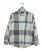 BLACK LABEL CRESTBRIDGEブラックレーベル クレストブリッジ）の古着「ハイストレッチトリコットクレストブリッジチェックシャツ」｜マルチカラー