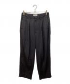 YOKEヨーク）の古着「1TUCK WIDE TROUSERS」｜ブラック