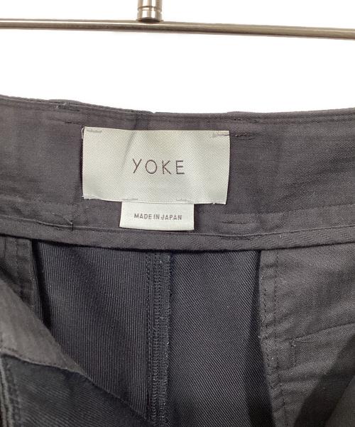 YOKE（ヨーク）YOKE (ヨーク) 1TUCK WIDE TROUSERS ブラック サイズ:SIZE Sの古着・服飾アイテム