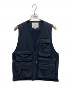 WOOLRICHウールリッチ）の古着「RIP STOP TRAVEL VEST」｜ネイビー