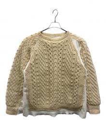 Rebuild by Needles（リビルドバイニードルス）の古着「FISHERMAN SWEATER」｜ベージュ