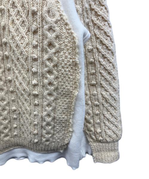 Rebuild by Needles（リビルドバイニードルス）Rebuild by Needles (リビルドバイニードルス) FISHERMAN SWEATER ベージュ サイズ:Mの古着・服飾アイテム