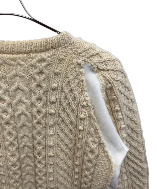 Rebuild by Needles（リビルドバイニードルス）Rebuild by Needles (リビルドバイニードルス) FISHERMAN SWEATER ベージュ サイズ:Mの古着・服飾アイテム