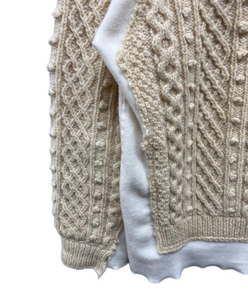 Rebuild by Needles（リビルドバイニードルス）Rebuild by Needles (リビルドバイニードルス) FISHERMAN SWEATER ベージュ サイズ:Mの古着・服飾アイテム