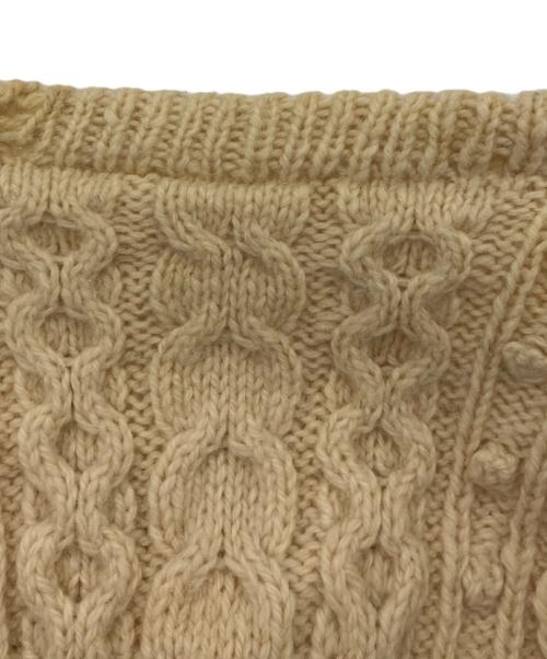 Rebuild by Needles（リビルドバイニードルス）Rebuild by Needles (リビルドバイニードルス) FISHERMAN SWEATER ベージュ サイズ:Mの古着・服飾アイテム