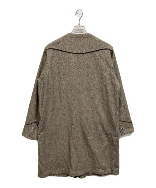 AiE（エーアイイー）AiE (エーアイイー) ウエスタンノーカラーコート グレー サイズ:Sの古着・服飾アイテム