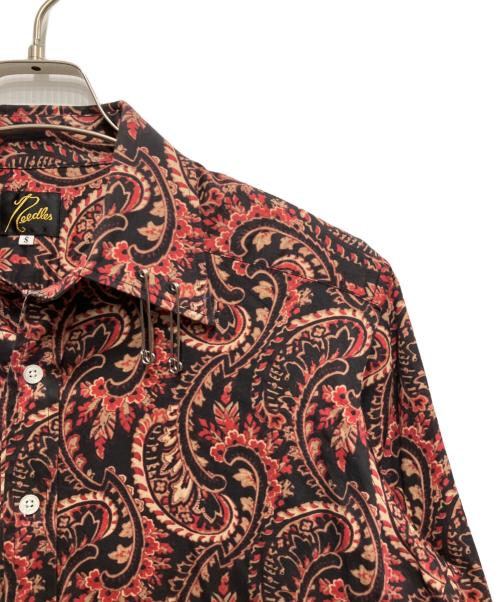 Needles（ニードルズ）Needles (ニードルズ) Pinhole EDW Shirt レッド×ブラック サイズ:sの古着・服飾アイテム