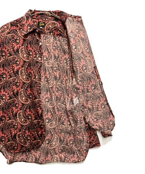 Needles（ニードルズ）Needles (ニードルズ) Pinhole EDW Shirt レッド×ブラック サイズ:sの古着・服飾アイテム