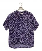 Star OF HOLLYWOODスターオブハリウッド）の古着「HIGH DENSITY RAYON OPEN SHIRT」｜パープル